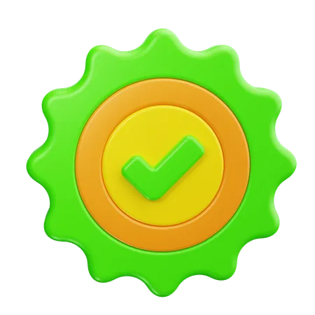 Tick Mark  3D Icon