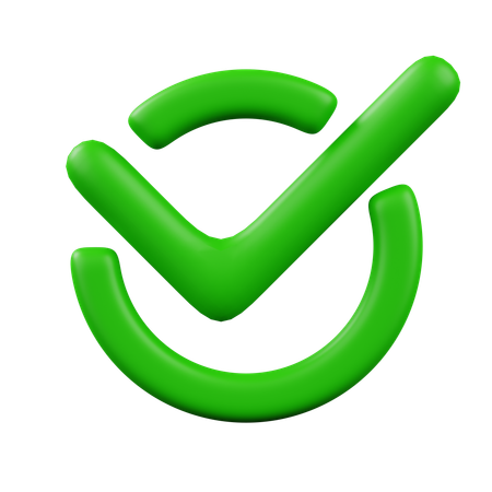 Tick Sign  3D Icon