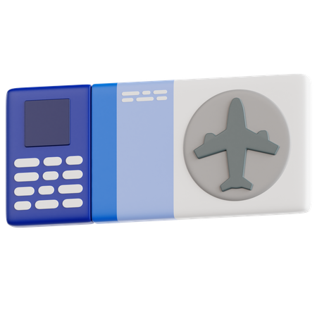 Fahrkarte  3D Icon