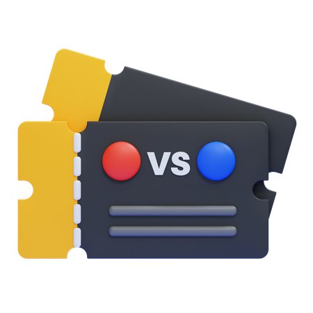 티켓  3D Icon
