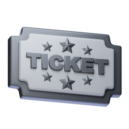 チケット  3D Icon