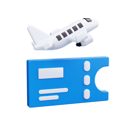 Ticket  3D Icon