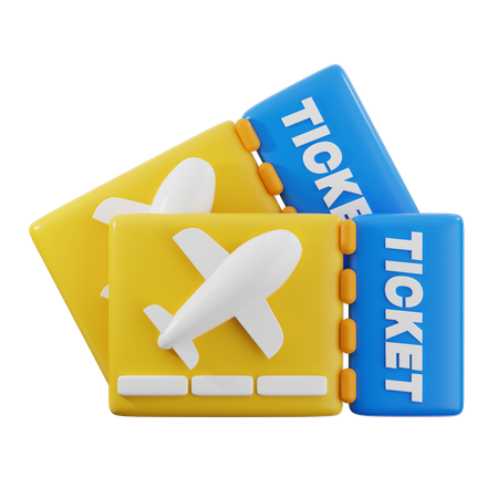 Ticket  3D Icon