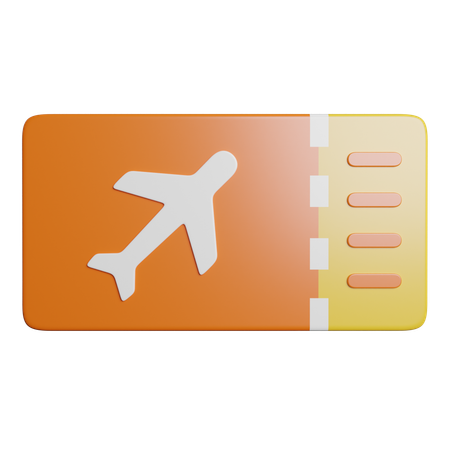 Ticket  3D Icon