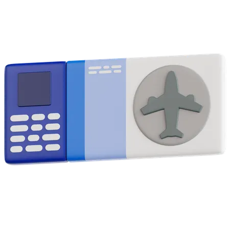 Ticket  3D Icon