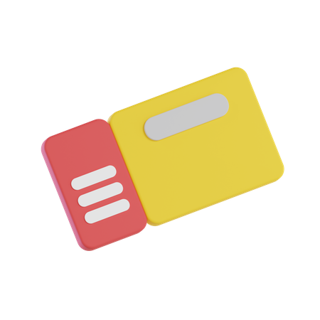 Ticket  3D Icon