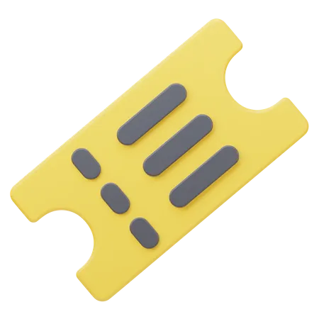 Ticket  3D Icon