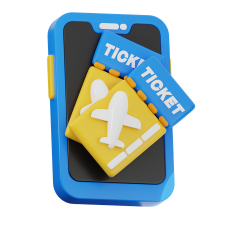 Ticket  3D Icon