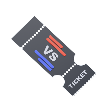 Ticket  3D Icon