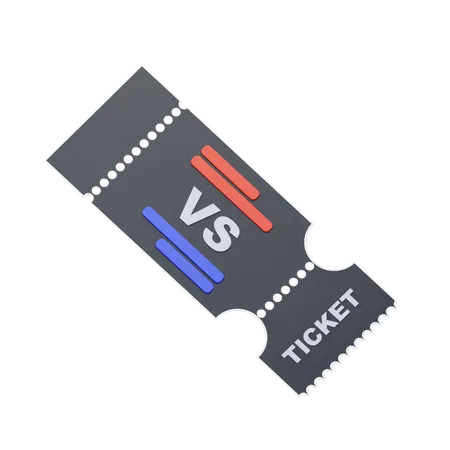 Ticket  3D Icon