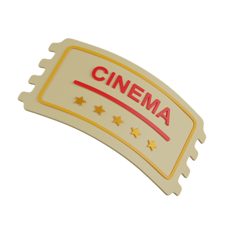 Ticket  3D Icon