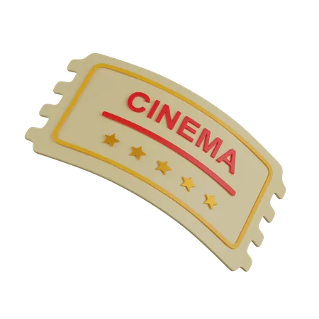 Ticket  3D Icon