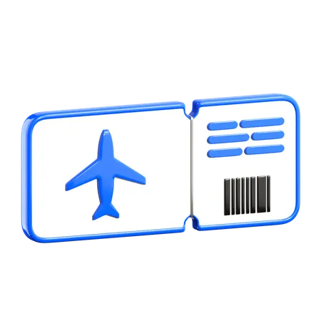 Ticket  3D Icon