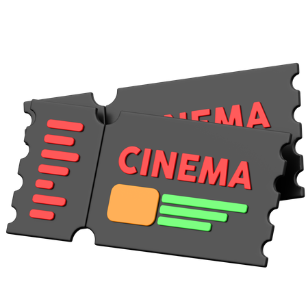 Ticket  3D Icon