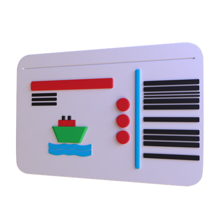 Ticket  3D Icon