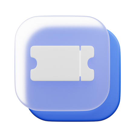 Ticket  3D Icon