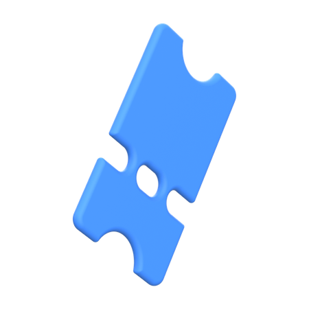 Ticket  3D Icon