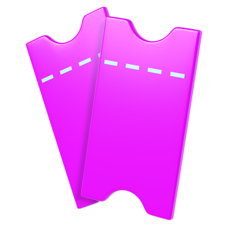 Ticket  3D Icon