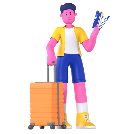 Ticket  3D Icon
