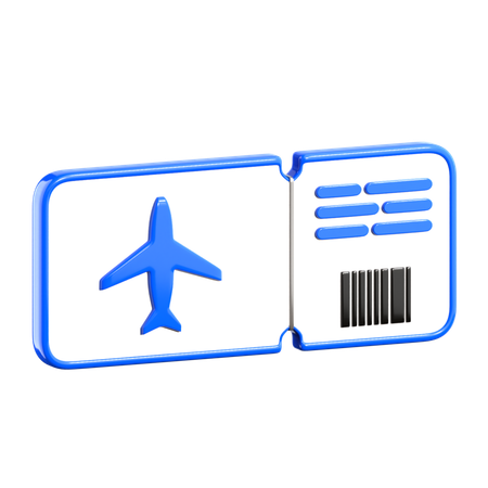Ticket  3D Icon