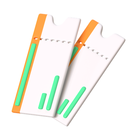 Ticket  3D Icon