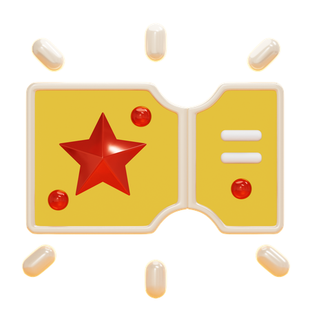 TICKET  3D Icon