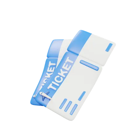 Ticket Airplane  3D Icon