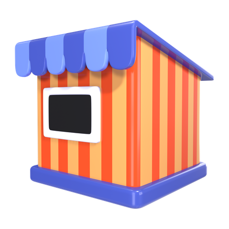 Ticket Booth  3D Icon