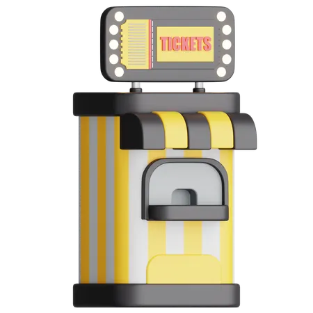 Ticket Booth  3D Icon