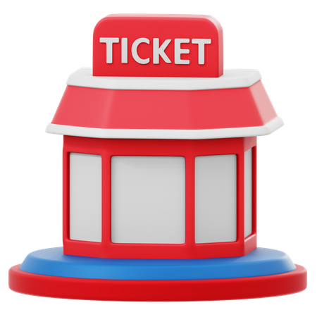 Ticket Booth  3D Icon