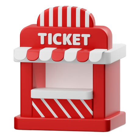 Ticket Booth  3D Icon