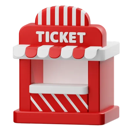 Ticket Booth  3D Icon