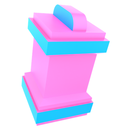 Ticket Booth  3D Icon