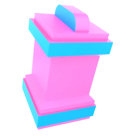 Ticket Booth  3D Icon