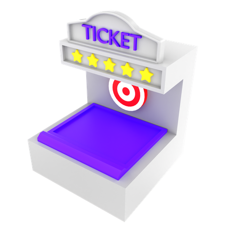 Ticket Booth  3D Icon