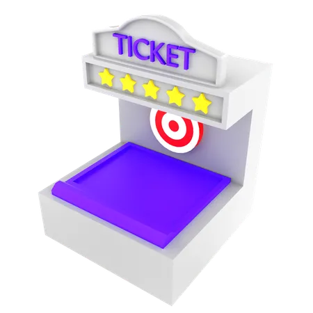 Ticket Booth  3D Icon