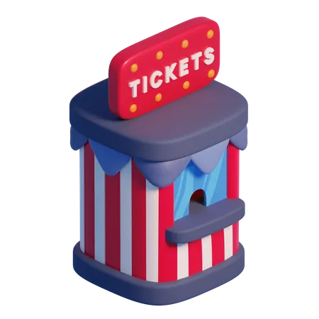 Ticket Booth  3D Icon