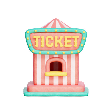 Ticket Counter  3D Icon