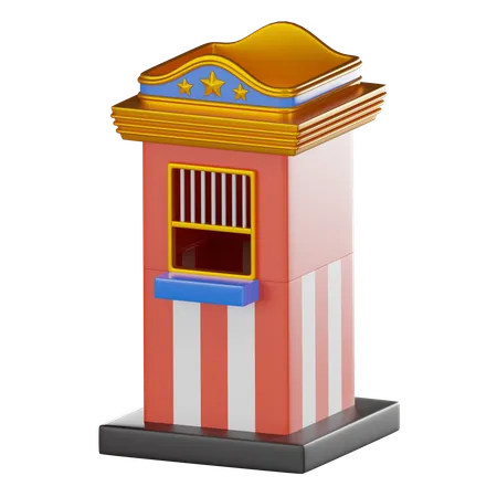 Ticket Counter  3D Icon