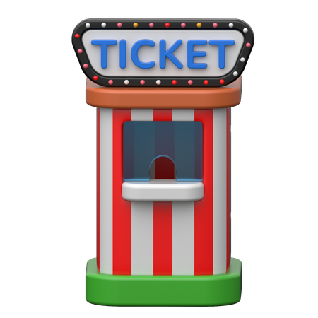 Ticket Counter  3D Icon