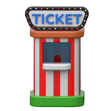 Ticket Counter  3D Icon