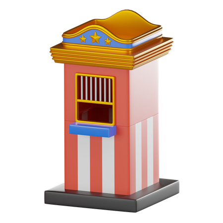 Ticket Counter  3D Icon