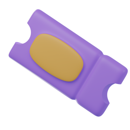 Ticket d'entrée  3D Icon