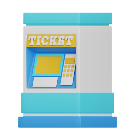 Ticket Machine  3D Icon