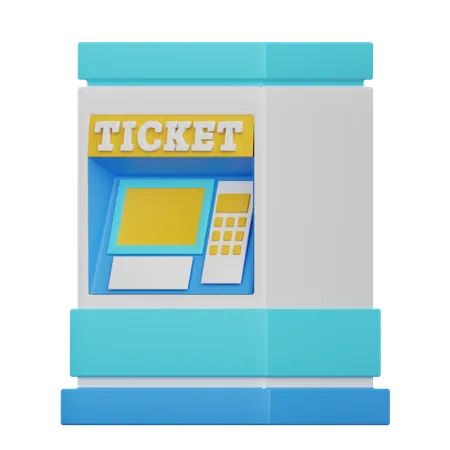 Ticket Machine  3D Icon