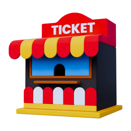 Ticket Shop  3D Icon