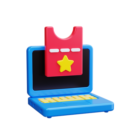 Ticket System  3D Icon