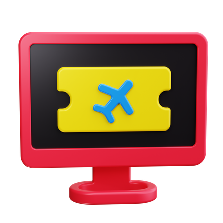 Ticket System  3D Icon