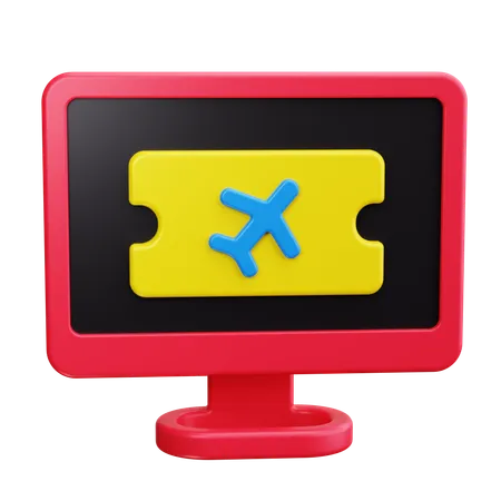 Ticket System  3D Icon