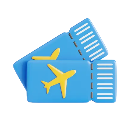 Ticket Travel  3D Icon